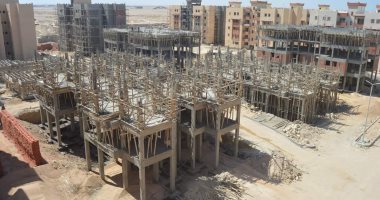 شاهد.. أعمال الإنشاءات بمشروع الإسكان الاجتماعى المرحلة الثانية بالغردقة