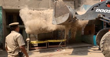 صور.. حملة لإزالة الإشغالات بالخانكة وتحرير 269 محضر للمخالفين