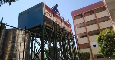مياه البحر الأحمر تطهر خزانات المعاهد الأزهرية مجانا ..صور