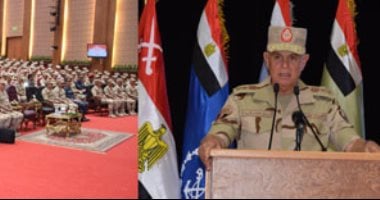الفريق محمد فريد يشهد المرحلة الرئيسية للمشروع التكتيكى "طارق 50" بالمنطقة الشمالية