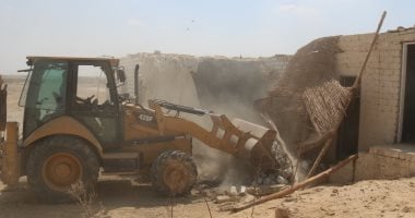 حملات لإزالة التعديات على أراضى الدولة فى الفيوم وبحيرة البرلس بكفر الشيخ