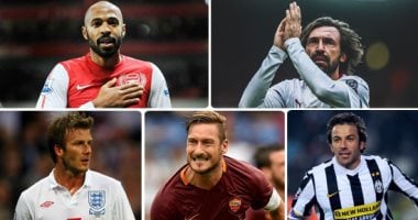 اختلفت الأسباب والمصير واحد.. أبرز 5 لاعبين ظلمتهم الكرة الذهبية.. هنرى أبرز نجوم أرسنال ومنتخب فرنسا.. توتى وبيرلو وديل بيرو لم يحصلوا على لقب الأفضل بالعالم رغم إنجازاتهم.. وبيكام خسر اللقب ظلما أمام ريفالدو