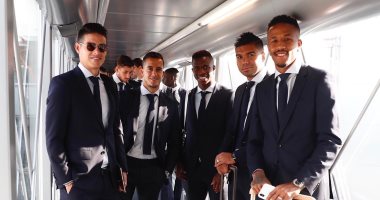بعثة ريال مدريد تطير إلى فرنسا لمواجهة باريس سان جيرمان.. فيديو وصور