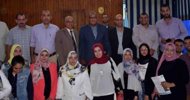 مياه سوهاج تكرم 291 طالب جامعى لإجتيازهم برنامج التدريب الصيفى