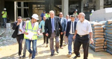 سامح عاشور يتفقد مبنى نقابة المحامين الجديد بشارع رمسيس