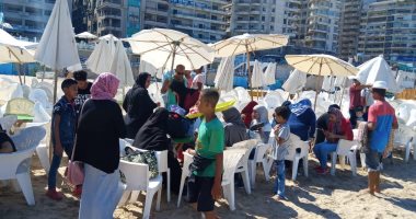 "القومى لأسر الشهداء" ينظم رحلة ترفيهية بشاطى البوريفاج بالأسكندرية..صور
