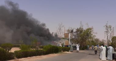 السيطرة على حريق شب بمركز بحوث المياه في مدينة أبو سمبل فى أسوان
