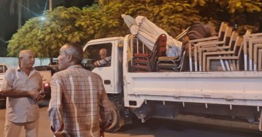 صور.. حملات مسائية لرفع الإشغالات شرق الإسكندرية
