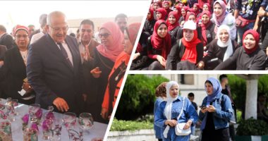 "تحيا جمهورية مصر العربية".. أول كلمات طلاب الجامعات بالعام الدراسى الجديد.. وزير التعليم العالى يشهد تحية العلم بجامعتى القاهرة وعين شمس.. "الخشت" يطلق 3 مبادرات جديدة.. ويؤكد: الجامعة تدعم الفكر الحر لطلابها