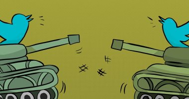 كاريكاتير الصحف الكويتية.. شائعات تويتر تقود إلى الحروب