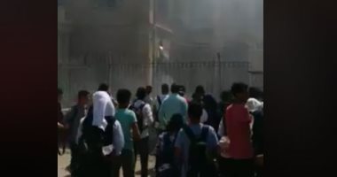 نشوب حريق فى مدرسة بقنا نتيجة ماس كهربائى دون إصابات بين الطلاب.. فيديو