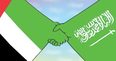 كاريكاتير الصحف الإماراتية.. الإمارات و السعودية أيد واحدة