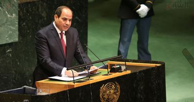 السيسى بالأمم المتحدة: يجب إزالة الظلم التاريخى الواقع على القارة الأفريقية