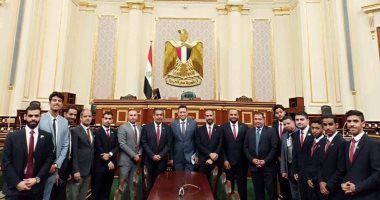 وفد قيادات الشباب السعودى فى زيارة لمجلس النواب