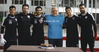 أيمن طاهر يشكر الزمالك بعد "تورتة" الوداع فى ميت عقبة