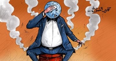 كاريكاتير الصحف الإماراتية.. انبعاثات المصانع تتسبب فى تغيير مناخ الأرض