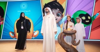 بحضور محمد بن راشد ..زاحة الستار عن شخصيات إكسبو 2020 دبي