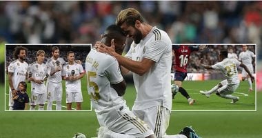 "الصدارة بيضاء".. ثنائية برازيلية ضد أوساسونا تضع ريال مدريد عرش الليجا قبل ديربى العاصمة.. زيدان يكسب الرهان على سياسة المداورة.. أريولا يقدم أوراق اعتماده فى الظهور الأول مع الملكى.. وفينيسيوس يكشف سر بكائه