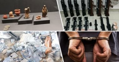 الشرطة تنتفض ضد الخارجين عن القانون.. اقتحام بؤر إجرامية وضبط 713 قطعة سلاح وتنفيذ نصف مليون حكم.. تحريز 17 كيلو هيروين ونصف طن بانجو و46 ألف قرص.. تحصيل مليار جنيه تهرب ضريبى و47 مليون قضايا سرقة كهرباء