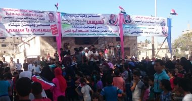 صور.. مسيرة حاشدة بالشيخ زويد ضد الفوضى ويصفون مسعد أبو فجر بالخائن