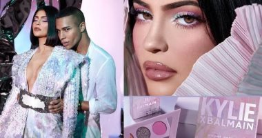 عرض أزياء ومكياج لـ "balmain" و"كايلى جينر" بأسبوع الموضة فى باريس 2x1