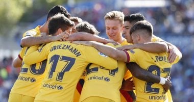 برشلونة يتخطى خيتافى بثنائية ويصعد لوصافة الدوري الإسباني.. فيديو