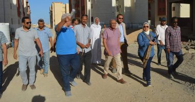 وكيل وزارة الإسكان يتفقد أعمال الانشاءات وحدات السكن الاجتماعى بالغردقة