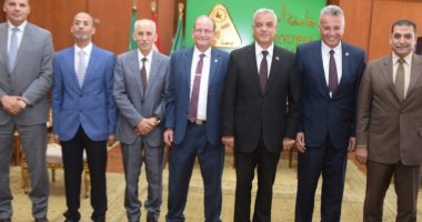 تفاصيل لقاء رئيس جامعة المنوفية بوفد الجامعة المصرية اليابانية