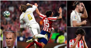 سقطة جديدة لـ راموس فى ديربى مدريد.. قائد الريال يواجه خطر الإيقاف 8 مباريات بعد إهانة الحكم المساعد.. سيميونى يتعجب لعدم طرده.. الملكى يحافظ على سلسلة اللاهزيمة خارج "البرنابيو".. وزيدان: كنا نستحق الفوز
