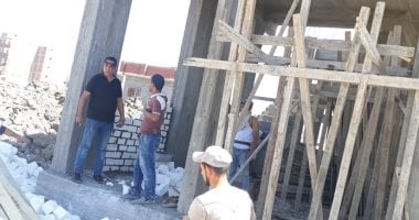 صور .. أحياء الإسكندرية تكثف حملات التصدى للبناء المخالف