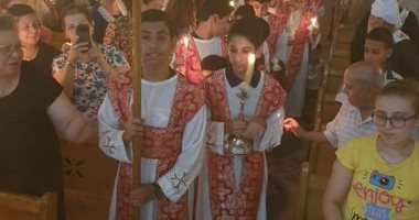 كنيسه قلب يسوع الأقدس بأسيوط تحتفل بعيد الصليب وعيد القديسة تريزا