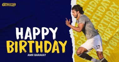 الجونة يحتفل بعيد ميلاد عمرو بركات الـ28