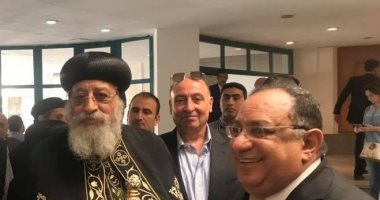 البابا تواضروس يصل جامعة حلوان لإلقاء كلمة فى حب مصر