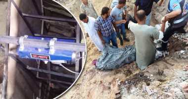 صور.. جريمة جديدة ضد الآثار تنتهى برحلة للمقبرة.. 24 ساعة لاستخراج جثة عامل من الأنقاض أثناء تنقيبه بالقليوبية.. والمتهمون: الشيخ أرشدنا إلى الآثار بالمنزل.. وأثناء الحفر انهارت على العامل حفرة عمقها 10 أمتار