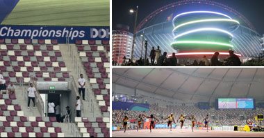 "نذير شؤم".. استضافة قطر لبطولة ألعاب القوى فى ميزان الصحف الأجنبية.. ارتفاع الحرارة وعزوف المشجعين يثيران تساؤلات حول جاهزية الدوحة لمونديال 2022.. وغلاء الأسعار يدفع الأجانب لمتابعة الفعالية من المنازل