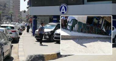 إشغالات المقاهى "بلطجة" تهدد سلامة المواطنين بالجيزة.. تسيطر على شارع فيصل بعد تطويره وتغلق الشوارع الجانبية ليلا.. وسكان العشرين واللبينى وسليمان جوهر والعريش والمطبعة أكثر المتضررين ..والأهالى: الموظفون السبب