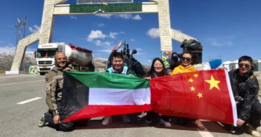 الرحالة الكويتى عبدالمحسن البغلى يقطع 11 الف كم داخل الصین خلال 32 یوما