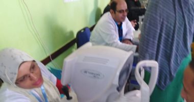 توفير العلاج بالمجان لـ2900 حالة فى القافلة الطبية بقرية قاى فى بنى سويف