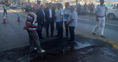 محافظ الإسكندرية: استخدام تقنية "المايكروسرفيس" لصيانة الطرق لأول مرة