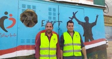 أبطال أكتوبر والعبور الكبير.. جرافيتى يزين محولات بنها فى القليوبية