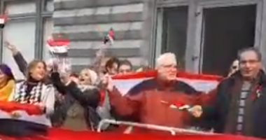 صور.. وقفة احتفالية للمصريين بألمانيا بمناسبة الذكرى 46 لانتصارات أكتوبر