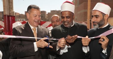 صور.. محافظ بنى سويف يفتتح مسجد إبراهيم مندور بصفط الشرقية مركز الواسطى