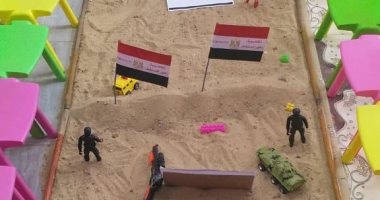 مجسمات الحرب.. الأطفال يحتفلون بالذكرى الـ46 لانتصارات أكتوبر المجيدة