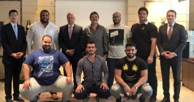 سفير مصر باليابان يستقبل منتخب السومو 