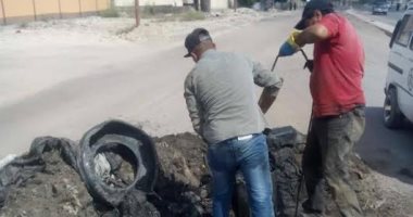 حى العجمى بالاسكندرية يكثف أعمال رفع كفاءة الصرف الصحى قبل موسم الامطار