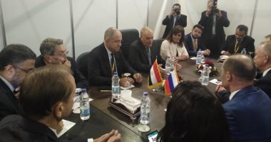  لقاء ثلاثي يجمع السويدى والتراس ورئيس اتحاد الصناعات الروسى