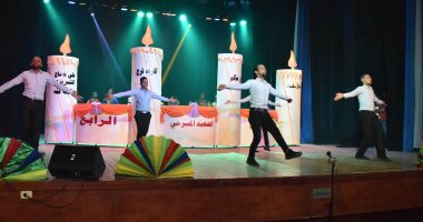 صور.. افتتاح مهرجان الصعيد المسرحى وتكريم محافظ أسيوط