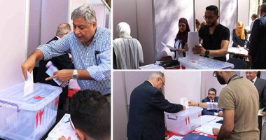 صور..غلق باب التصويت لانتخابات التجديد النصفى للأطباء لاختيار النقيب العام..النقابة: الأعداد غير مسبوقة على مستوى الجمهورية..1000 طبيب يصوتون بالقاهرة و450 بالجيزة..وحضور ملحوظ للشباب..وإعلان النتائج خلال يومين