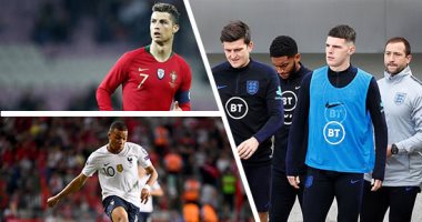 تصفيات يورو 2020 على صفيح ساخن.. إنجلترا تبحث عن تذكرة التأهل أمام التشيك.. العنصرية تهدد قمة "براج".. التاريخ ينتظر كريستيانو رونالدو فى لقاء البرتغال ولوكسمبورج.. وفرنسا تسعى للحفاظ على الصدارة فى غياب مبابى