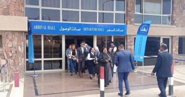 مطار سانت كاترين يستقبل وفود المؤتمر الدولى للسياحة الدينية.. صور 